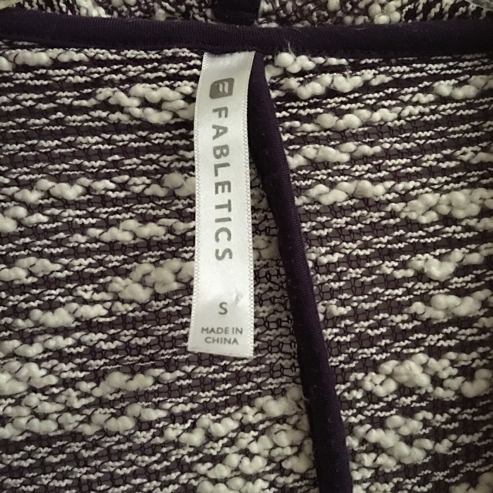 Fabletics purple & white Moscow wrap cardigan S - Picture 7 of 9